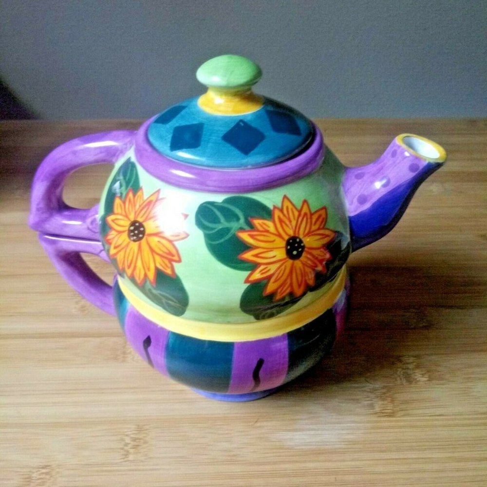 Milson & Louis Tea For One Teapot Hand Painted - Picture 3 of 8